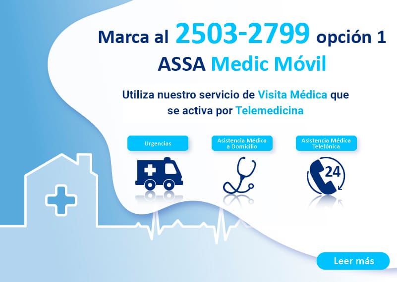 Banner móvil promocional de seguros ASSA Medic Móvil